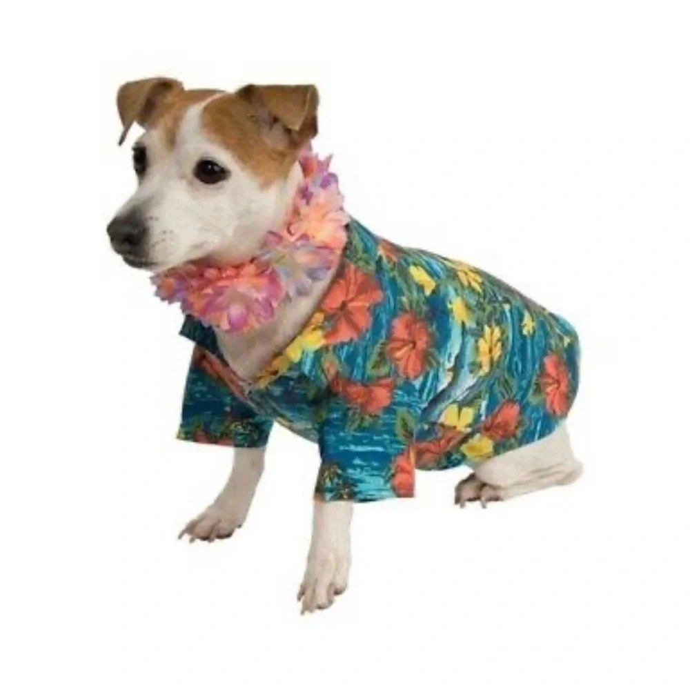 NEW IN BAG - Rubie's Costume Co Hawaiian Luau Pet Costume - Size: Medium